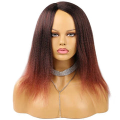 14" Natural - Looking Yaki Hair Wig for African Women - Free Delivery Worldwide only at Flexi Africa