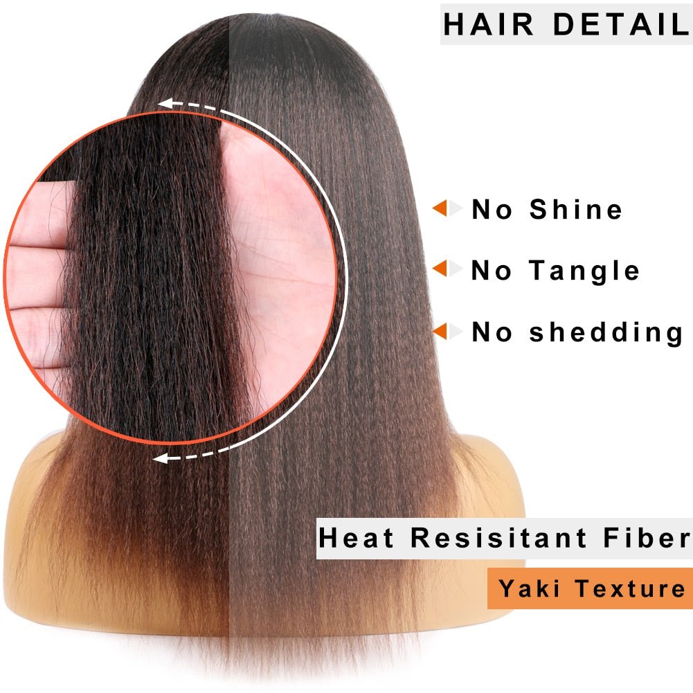 14" Natural - Looking Yaki Hair Wig for African Women - Free Delivery Worldwide only at Flexi Africa