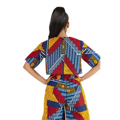 2PC Autumn Sexy African Women Printing Sets Top and Skirt African Suit African Clothes - Flexi Africa - www.flexiafrica.com