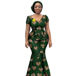 Buy Elegant African Dress – Women’s Printed V-Neck Office, Party & Evening Occasion Dress for only $73.76 at Flexi Africa!