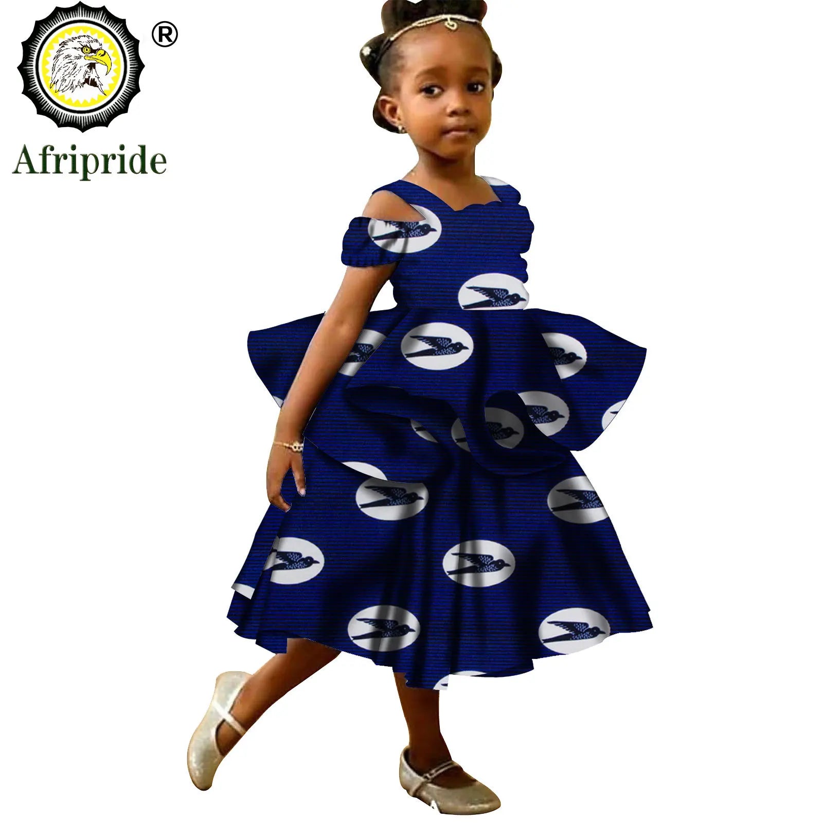 Kids African Print Princess Dress – Sleeveless Ankara Casual Mini Dress for Girls