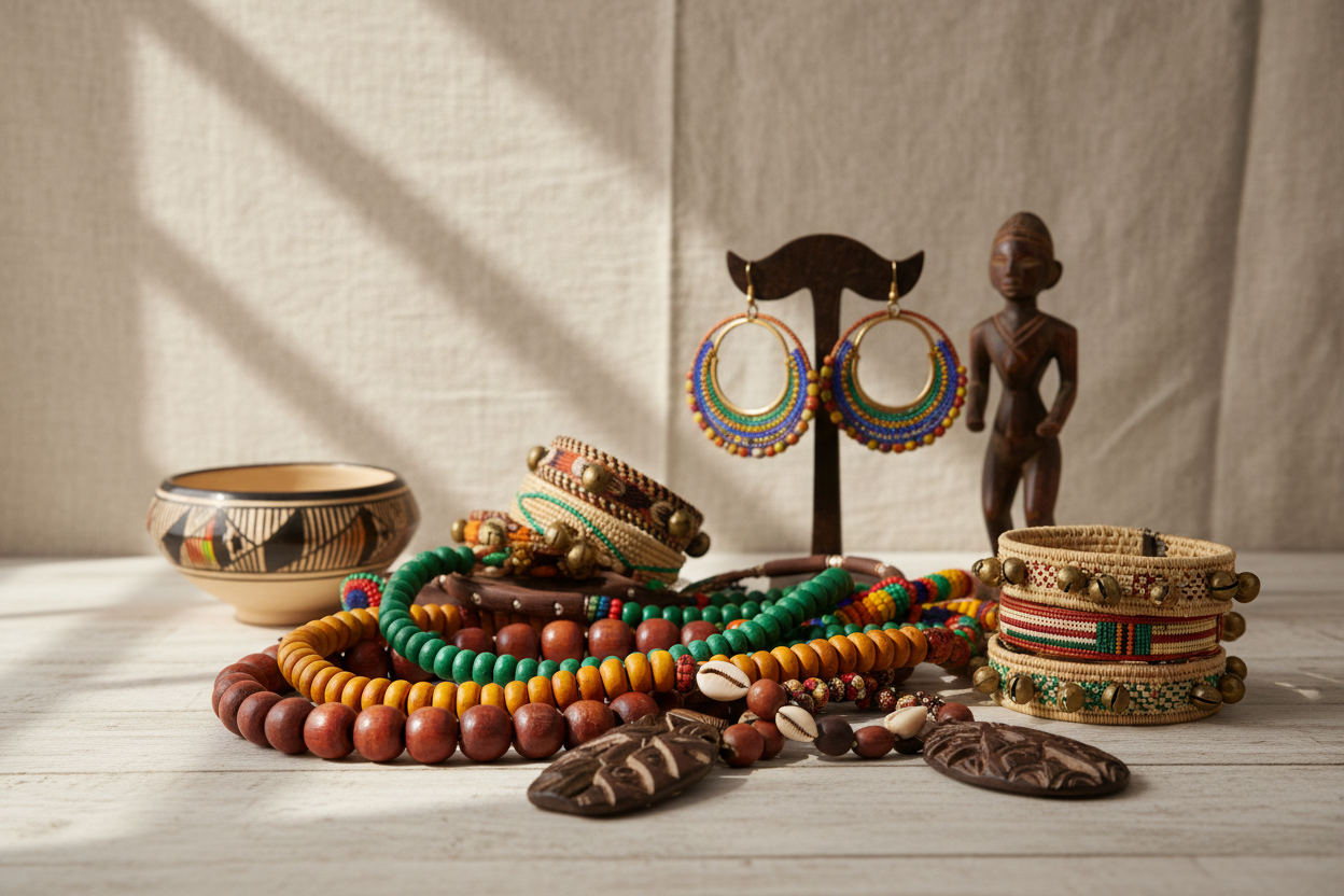 african accessories category stock image