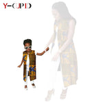 African Ankara Long Vest – Dashiki Cotton Mother Daughter Matching Outfit - Free Delivery Worldwide only at Flexi Africa