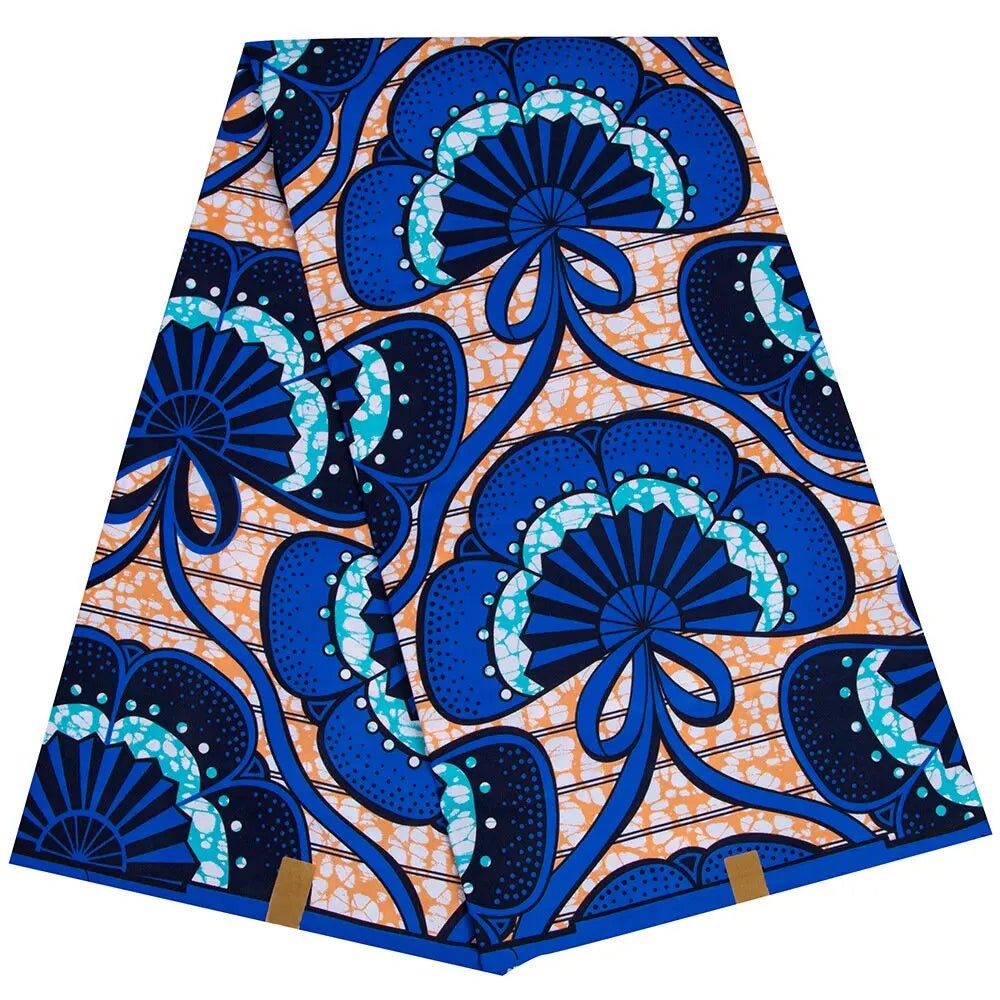African Ankara Prints Wax Fabric Patchwork Retro Style Warp Sewing Woman Dress Craft DIY Africa Material 100% Polyester By Yard - Free Delivery Worldwide only at Flexi Africa