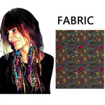 African Ankara Tassel Earrings – Handmade Boho Long Tribal Fabric Jewelry - Free Delivery Worldwide only at Flexi Africa