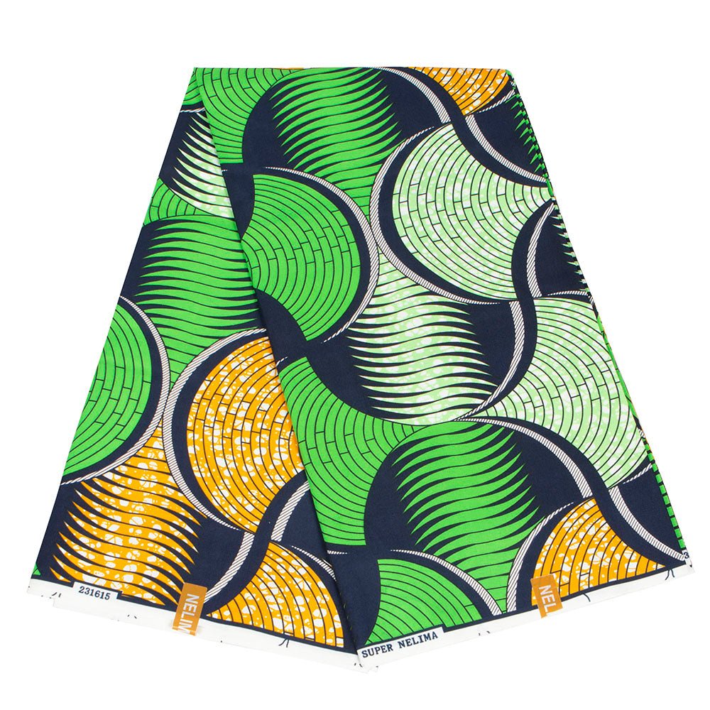 Buy African Ankara Wax Print Fabric – 100% Polyester Block Pattern Material for Sewing for only $4.31 at Flexi Africa!