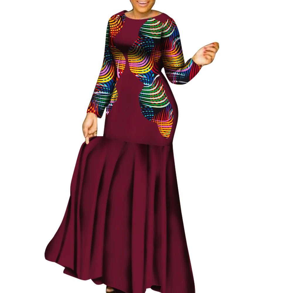 African Couple Matching Outfits – Elegant Lovers’ Traditional Clothing Set, Men’s Shirt & Women’s Long Maxi Dress - Free Delivery Worldwide only at Flexi Africa