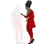 African Couples Matching Clothes – Handmade Bazin Riche Ankara Print for Women and Men - Free Delivery Worldwide only at Flexi Africa