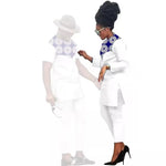 African Couples Matching Clothes – Handmade Bazin Riche Ankara Print for Women and Men - Free Delivery Worldwide only at Flexi Africa