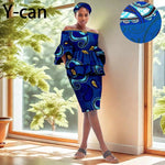 African Dashiki Ankara 2PC Dress & Headband Set – Traditional Women’s Fashion - Free Delivery Worldwide only at Flexi Africa