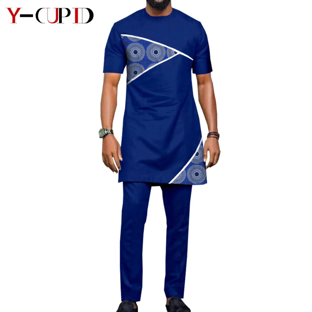 African Dashiki Bazin Riche Long Dress for Women – Slim Tassel Print Matching Couple Party Outfit - Free Delivery Worldwide only at Flexi Africa