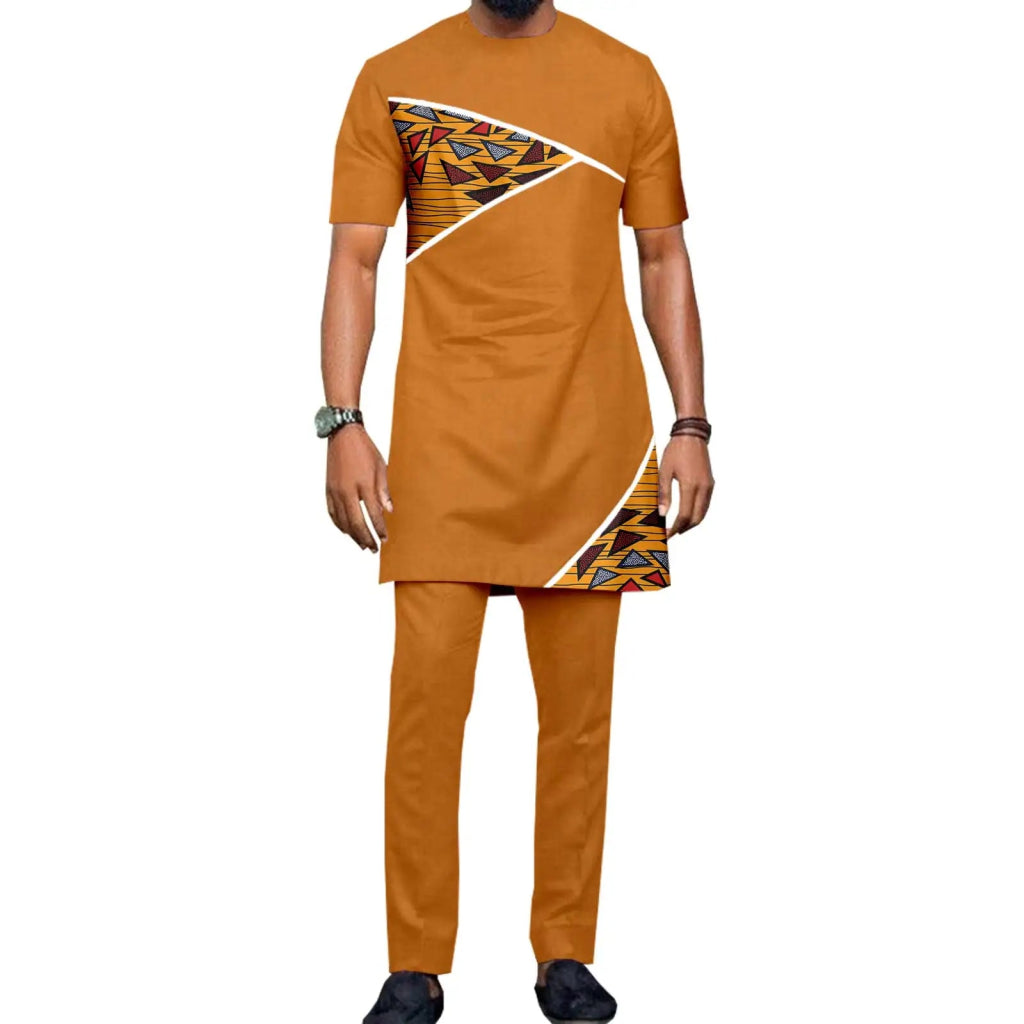 African Dashiki Bazin Riche Long Dress for Women – Slim Tassel Print Matching Couple Party Outfit - Free Delivery Worldwide only at Flexi Africa