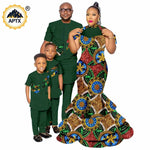 African Dashiki Family Set – Matching Dresses for Women & Girls with Men & Boys Top and Pants - Free Delivery Worldwide only at Flexi Africa