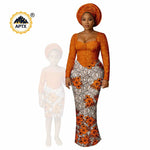 African Dashiki Long Dresses – Ankara Mom and Daughter Matching Family Wear - Free Delivery Worldwide only at Flexi Africa