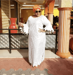 African Dresses For Woman New Fashion African Bazin Riche Design Dress - Free Delivery Worldwide only at Flexi Africa