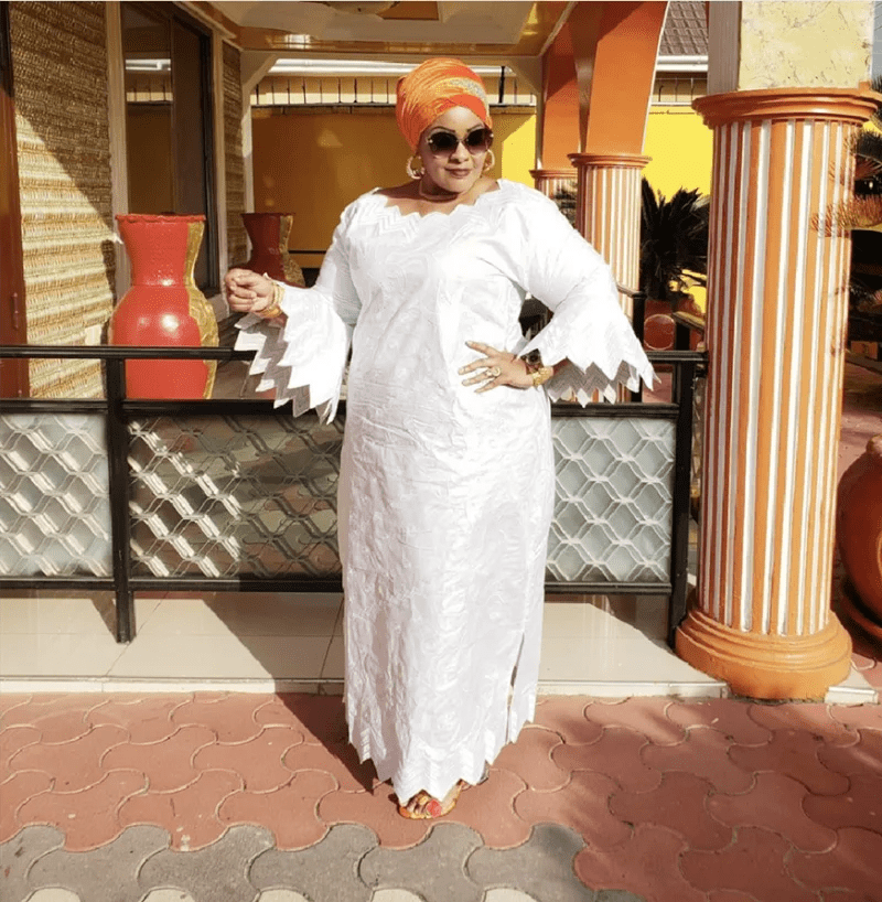 African Dresses For Woman New Fashion African Bazin Riche Design Dress - Free Delivery Worldwide only at Flexi Africa