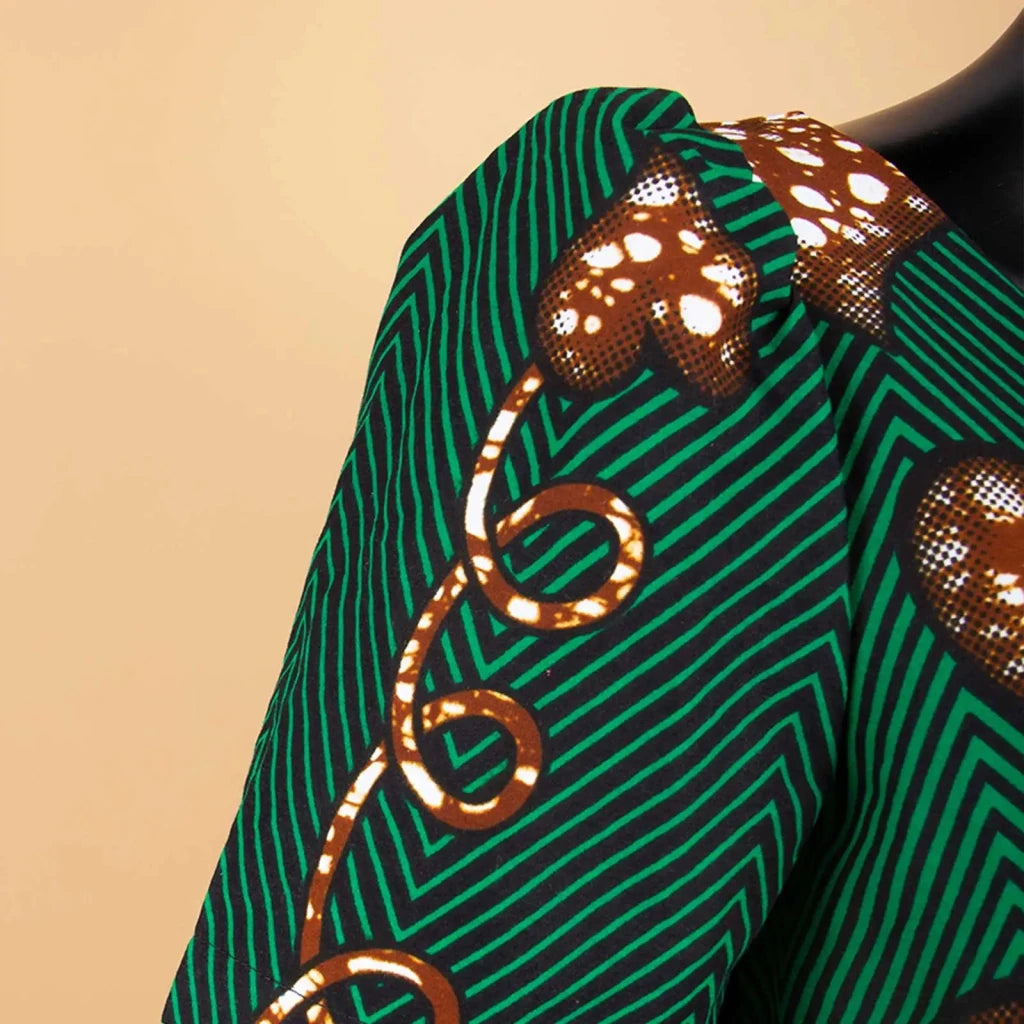 Buy Elegant African Dress – Women’s Printed V-Neck Office, Party & Evening Occasion Dress for only $73.76 at Flexi Africa!