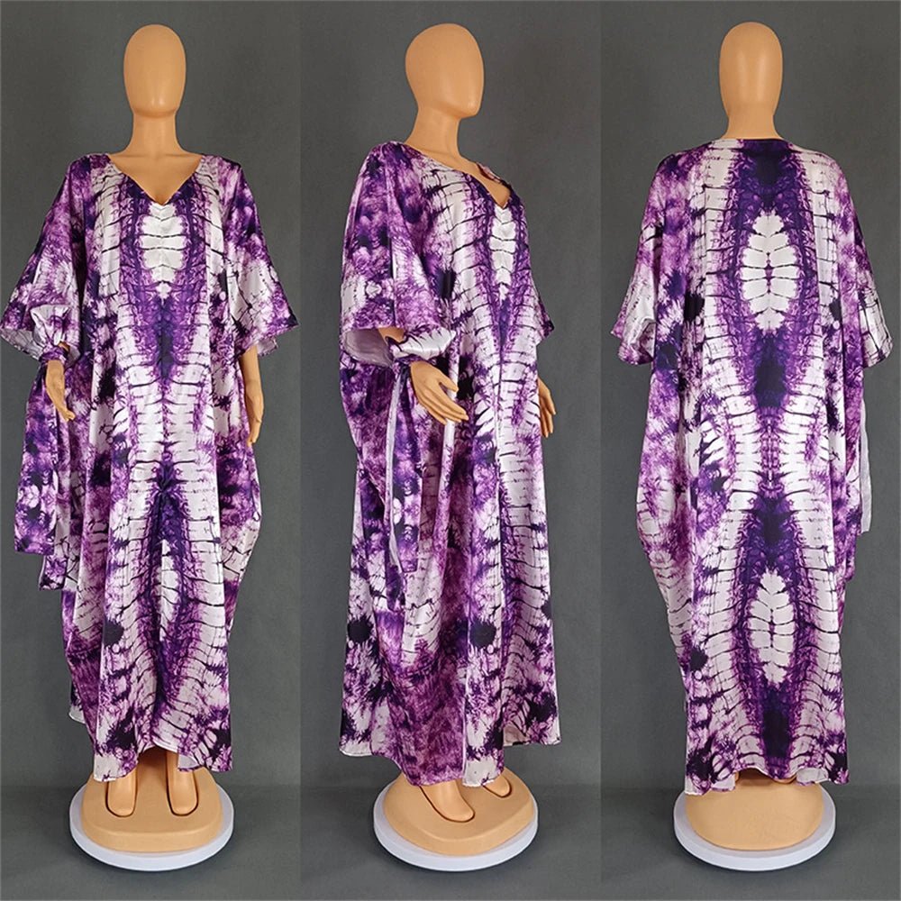 African Dresses for Women: Hijab Kaftan Boubou Robe with Scarf - Free Delivery Worldwide only at Flexi Africa