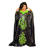 African Maxi Dress for Women – Plus Size Elegant Long Dress with Matching Scarf Free Delivery Worldwide only at Flexi Africa