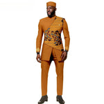 African Ethnic New Style Men's Suit - Elegant and Fitted Design - Fashionable Men's Clothing - Free Delivery Worldwide