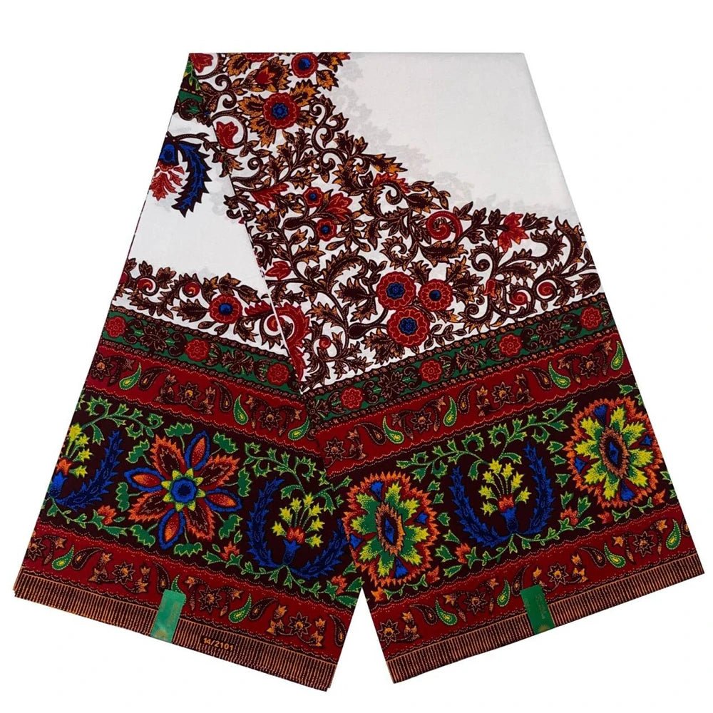 African Fabrics Wax 100% Cotton Wax Prints Good Quality Wax Loincloth For Women Dress 6 Yards