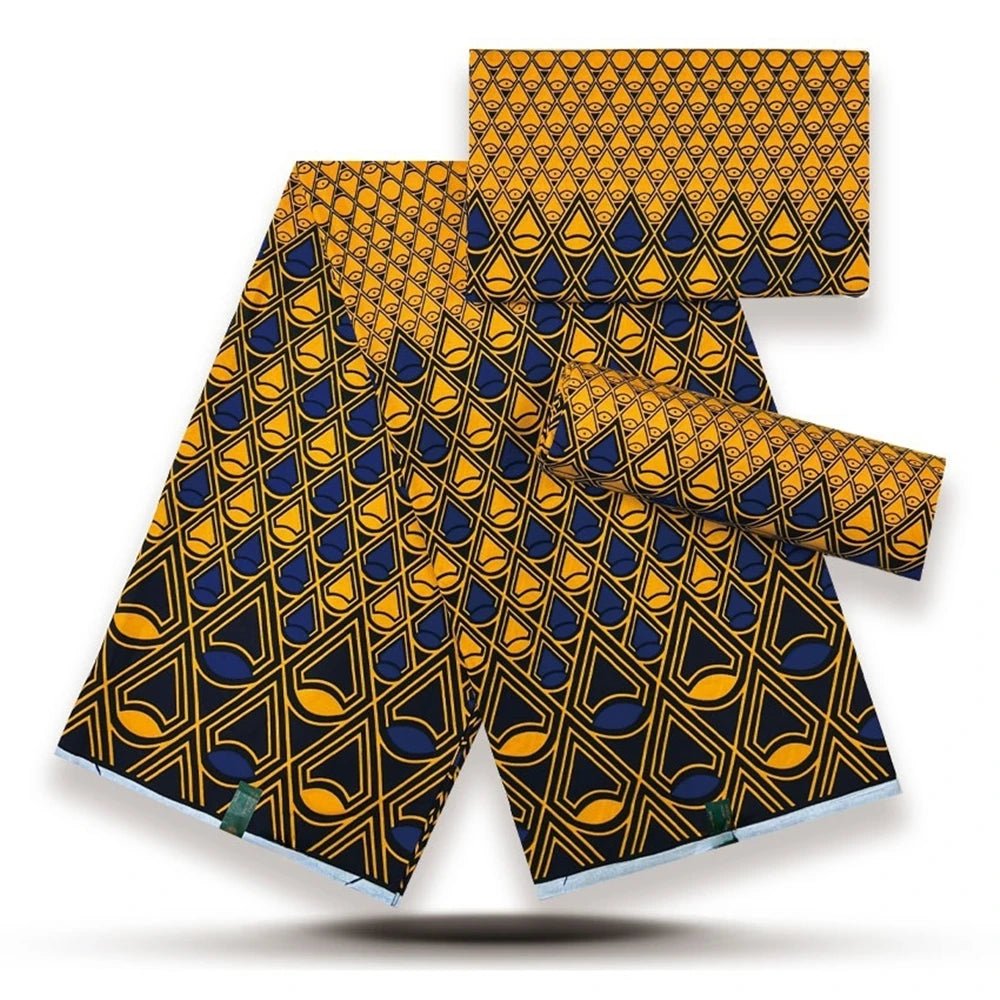 African Fabrics Wax 100% Cotton Wax Prints Good Quality Wax Loincloth For Women Dress 6 Yards