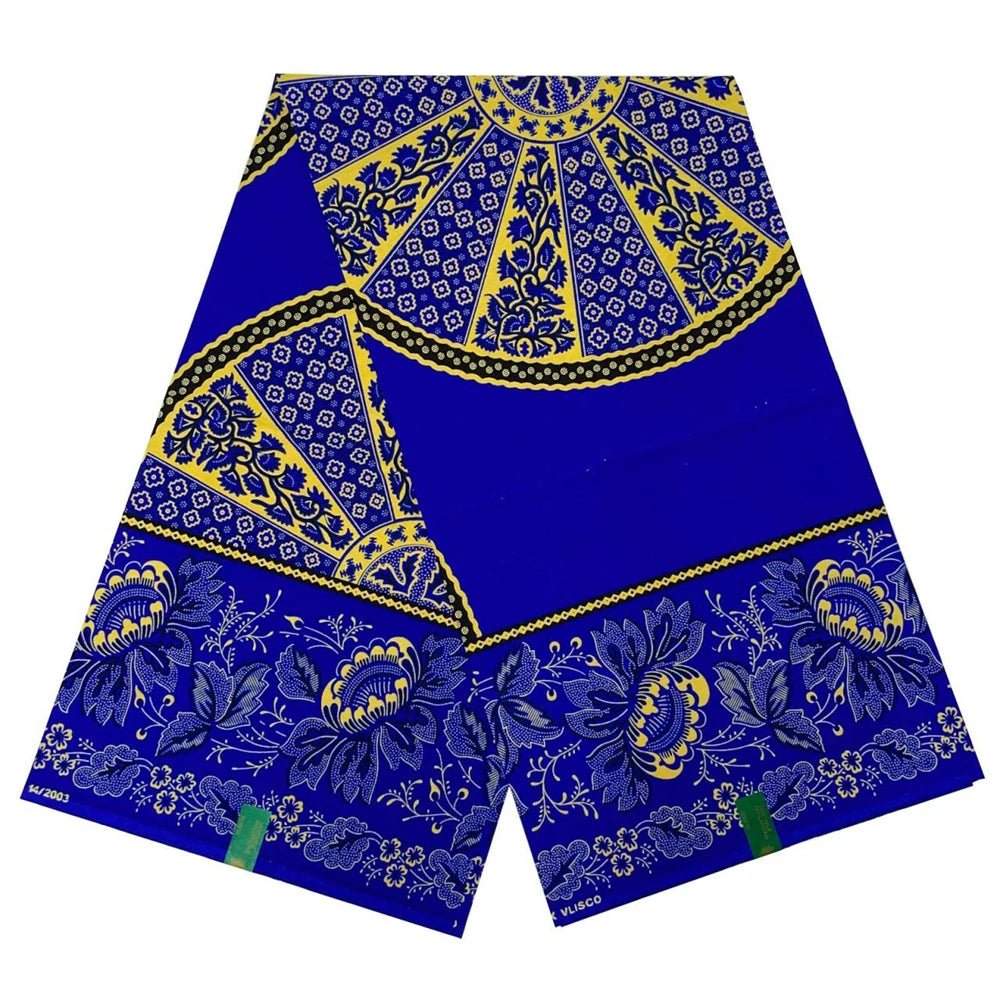 African Fabrics Wax 100% Cotton Wax Prints Good Quality Wax Loincloth For Women Dress 6 Yards - Free Delivery Worldwide only at Flexi Africa