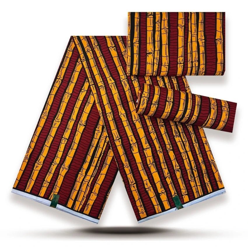 African Fabrics Wax 100% Cotton Wax Prints Good Quality Wax Loincloth For Women Dress 6 Yards - Free Delivery Worldwide only at Flexi Africa