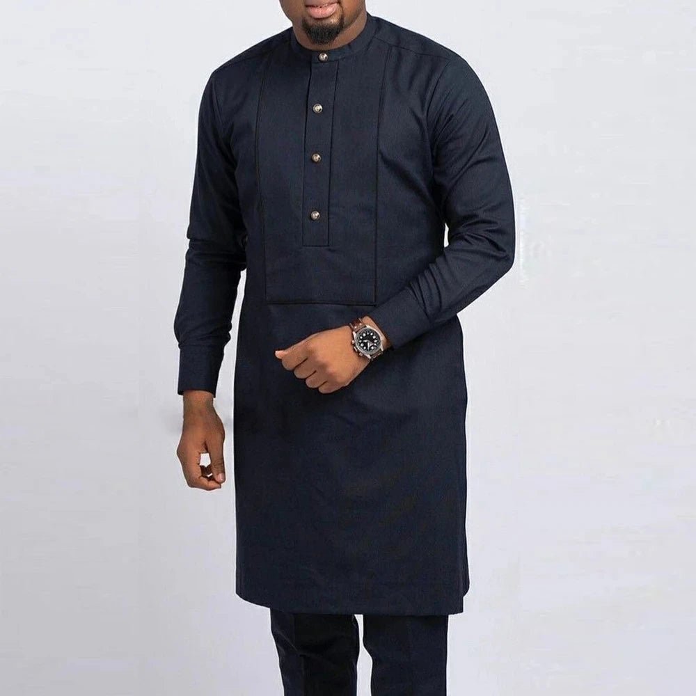 African Men’s Traditional 2PC Set – Designer Tunic & Pants, Ethnic Dashiki Style - Free Delivery only at Flexi Africa