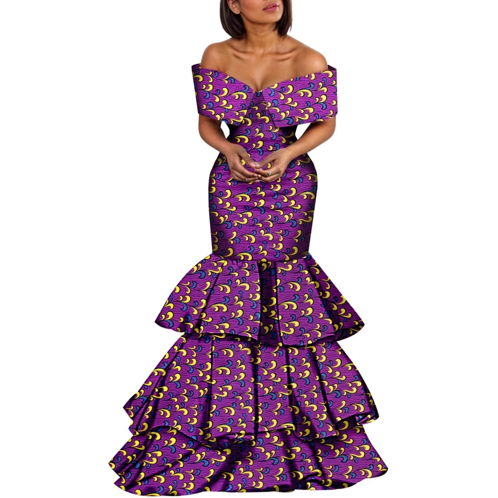 African Print Dress for Women – Elegant Dashiki Party & Wedding Outfit - Free Delivery Worldwide only at Flexi Africa