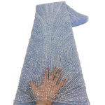 African Various Lace Fabric – Premium Handmade Beaded Embroidery for Elegant Dresses - Free Delivery only at Flexi Africa