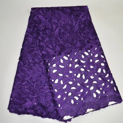 African Voile Lace Fabric – Cotton Lace for Wedding & Party Dresses - Free Delivery Worldwide only at Flexi Africa