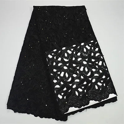 African Voile Lace Fabric – Cotton Lace for Wedding & Party Dresses - Free Delivery Worldwide only at Flexi Africa