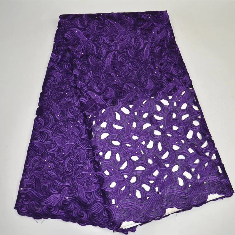 African Voile Lace Fabric – Cotton Lace for Wedding & Party Dresses - Free Delivery Worldwide only at Flexi Africa