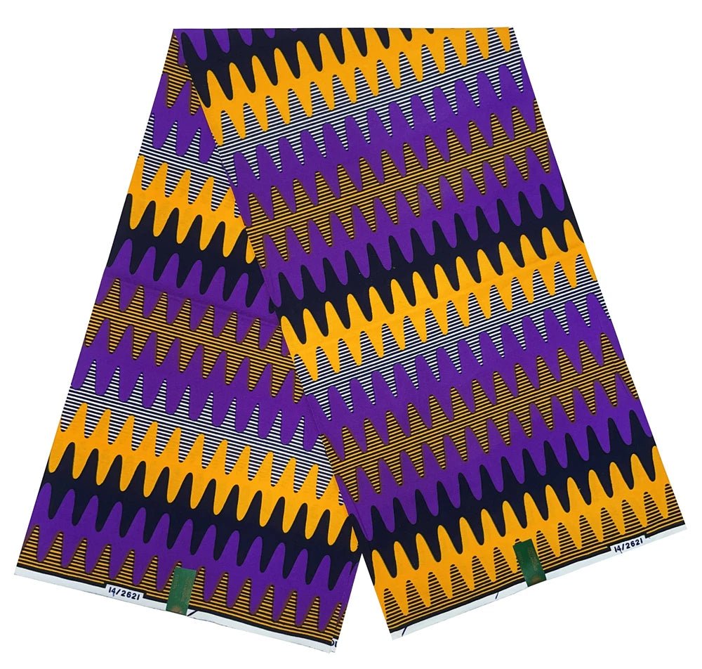 African Wax Fabric Black & White – 100% Cotton Wax Print Pagne, 6 Yards - Free Delivery Worldwide only at Flexi Africa