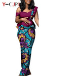 African Wedding Couple Set – Women’s Dashiki Print Dress & Men’s Kaftan Top and Pant Outfit - Free Delivery Worldwide only at Flexi Africa