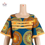 African Women’s Cotton Wax Print Dress – Dashiki Short Sleeve O - Neck Pencil Dress - Free Delivery Worldwide only at Flexi Africa