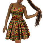 African Women’s Dress – Elegant Dashiki Wax Print Plus Size Dress, Traditional African Style Clothing - Free Delivery Worldwide only at Flexi Africa
