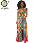 African Women's Long Trench Coat – Short Sleeve Bazin Riche Overcoat - Free Delivery Worldwide only at Flexi Africa