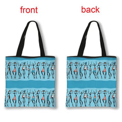 African Women's Style Handbag: Traditional Printed Top-Handle and Shoulder Tote Bags for Females - Flexi Africa - FREE POST