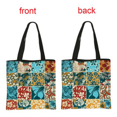 African Women's Style Handbag: Traditional Printed Top-Handle and Shoulder Tote Bags for Females - Flexi Africa - FREE POST