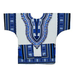 Authentic African Dashiki XXXL T-Shirt: Men's 100% Cotton Traditional Print Shirt for a Bold and Stylish Look - Free Delivery Worldwide only at Flexi Africa