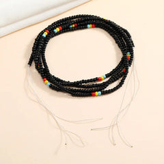 Boho Chic: Vibrant Beaded Waist Chains for Women - Flexi Africa - Free Delivery Worldwide only at www.flexiafrica.com