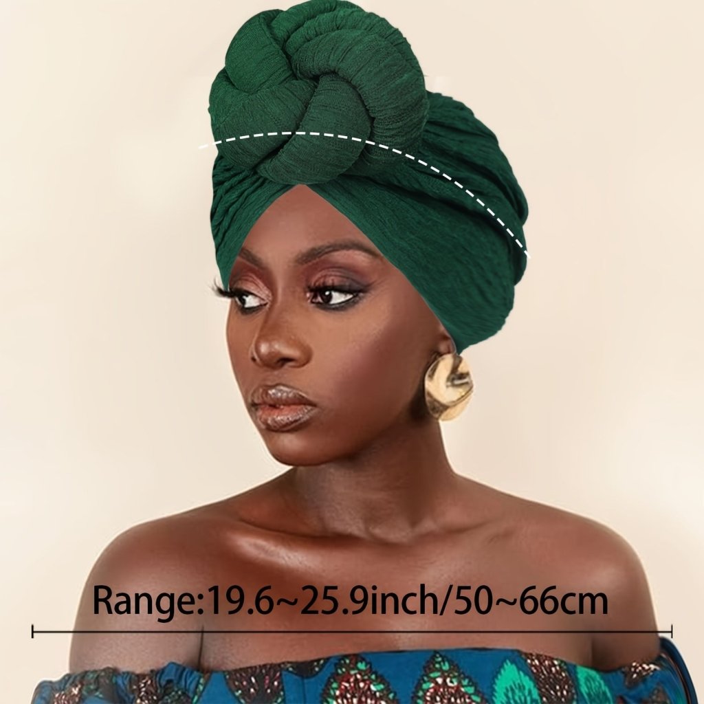 Comfortable Solid Color Headwrap – Floral Knot Women’s Turban - Free Delivery Worldwide only at Flexi Africa