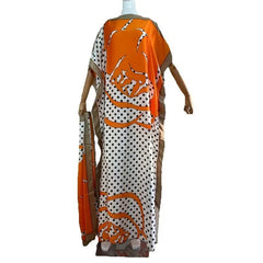 Dashiki Abaya: Oversized with Scarf - Vibrant African Print - Flexi Africa - Free Delivery Worldwide only at www.flexiafrica.com