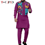 Dashiki Couple Outfit Set – Women’s African Dress with Men’s Bazin Riche Top and Pants for Special Occasions - Free Delivery Worldwide only at Flexi Africa