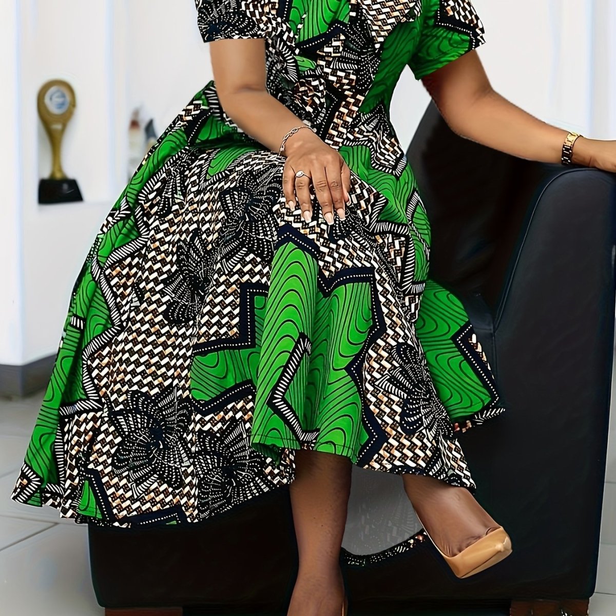 DZ102 Cross - border Women's Dress - Free Delivery Worldwide only at Flexi Africa