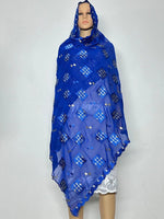 Elegant African Chiffon Hijab for Women – Embroidered Pashmina Shawl Headscarf - Free Delivery Worldwide only at Flexi Africa