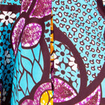 Elegant African Midi Dress – High - Waist Ankara Fashion Wear with Short Sleeves - Free Delivery Worldwide only at Flexi Africa