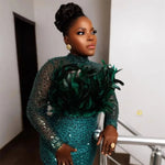 Elegant Lace Fabric – French Tulle Net with Sequins for Bridal and Special Gowns - Free Worldwide only at Flexi Africa